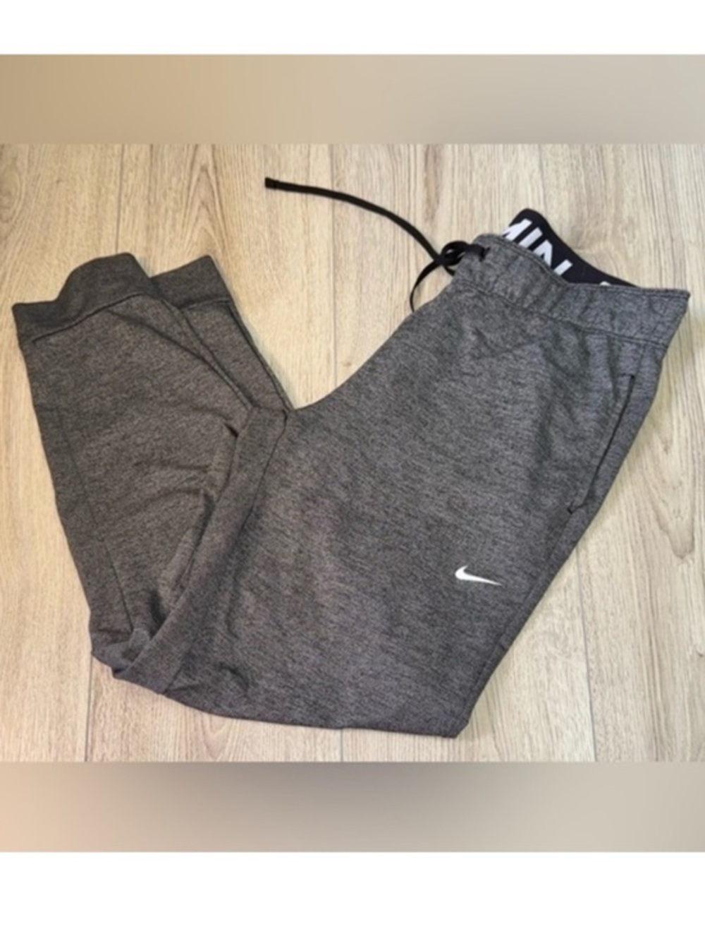 Nike grey gray dri fit joggers sweatpants